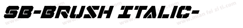 SB-Brush Italic字体转换